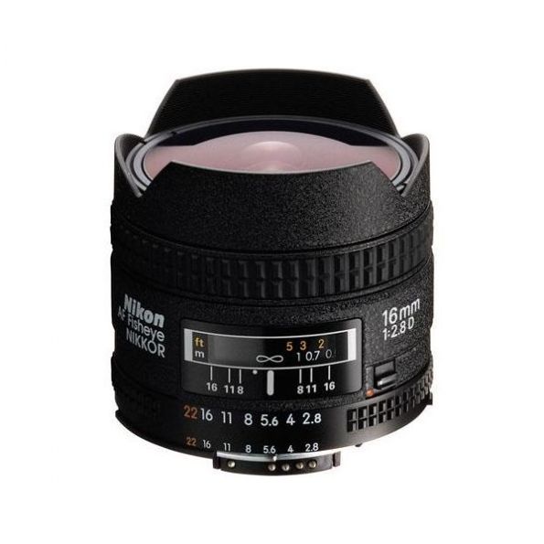 Nikon 16mm f/2.8D Fisheye AF Nikkor Autofocus Lens