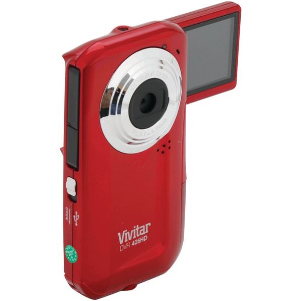 Vivitar 5.1mp Dvr426 Camcordr Red