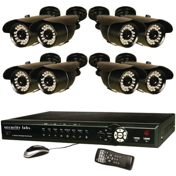 Security Labs 16ch 1tb Dvr Sys W 8 Cams