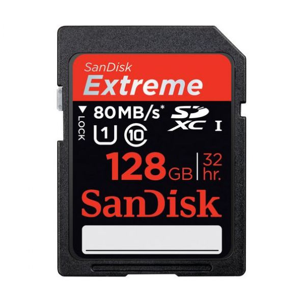 SanDisk 128GB Extreme Plus UHS-I SDXC Memory Card (Class 10)