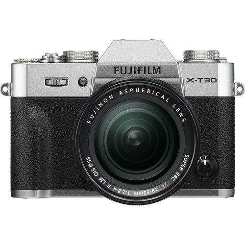 FUJIFILM X-T30 Mirrorless Digital Camera with 18-55mm Lens (Silver)