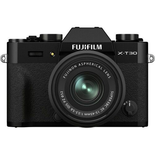 FUJIFILM X-T30 II Mirrorless Camera with 15-45mm Lens (Black)