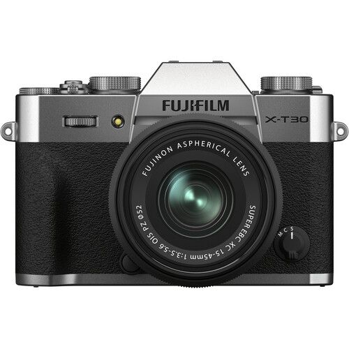 FUJIFILM X-T30 II Mirrorless Camera with 15-45mm Lens (Silver)