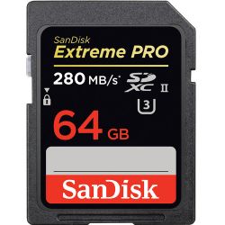 SanDisk 64GB Extreme PRO SDXC UHS-II Memory Card