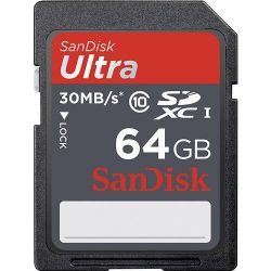 SanDisk - Ultra 64GB SDXC UHS-I Class 10 Memory Card