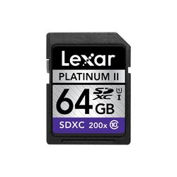 Lexar 64GB SDXC Memory Card Platinum II Class 10