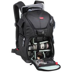 Vivitar DKS-20 Photo/SLR/Laptop Sling Backpack, Medium (19 x 11.5 x 8in, Black)