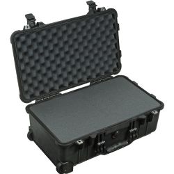 Pelican 1510 Carry On Case with Foam Set (Black)