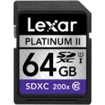 Lexar 64GB SDXC Memory Card Platinum II Class 10